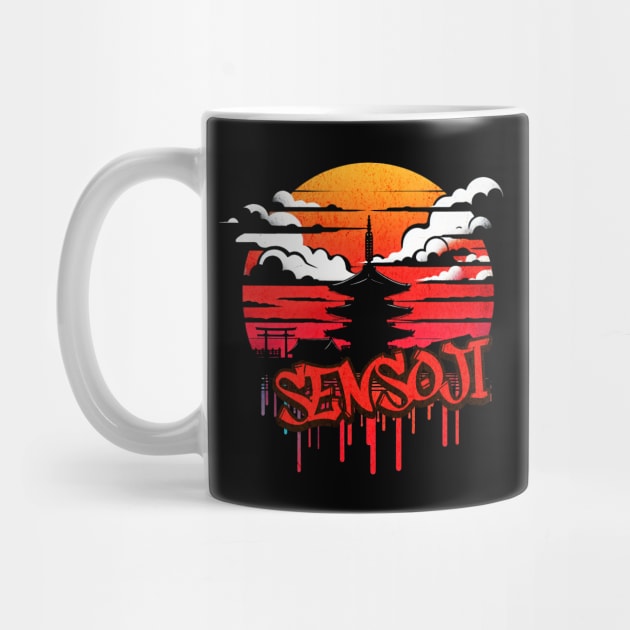 Sensoji Temple Graffiti Design by Miami Neon Designs